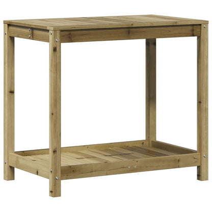 Potting Table with Shelf 82.5x50x75 cm Impregnated Wood Pine