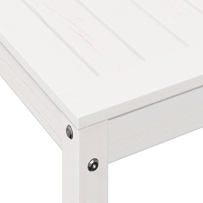 Potting Table with Shelf White 108x50x75 cm Solid Wood Pine