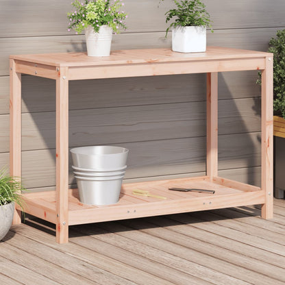 Potting Table with Shelf 108x50x75 cm Solid Wood Douglas