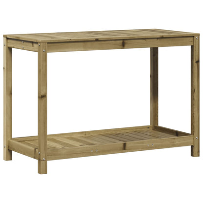 Potting Table with Shelf 108x50x75 cm Impregnated Wood Pine