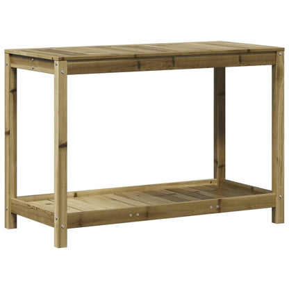 Potting Table with Shelf 108x50x75 cm Impregnated Wood Pine