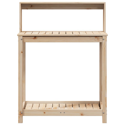 Potting Table with Shelves 82.5x50x109.5 cm Solid Wood Pine