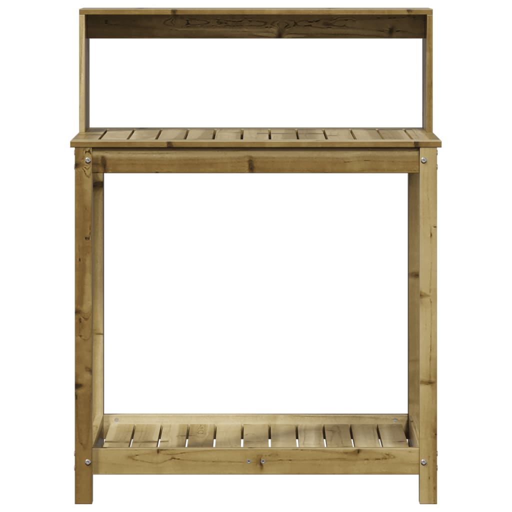 Potting Table with Shelves 82.5x50x109.5 cm Impregnated Wood Pine