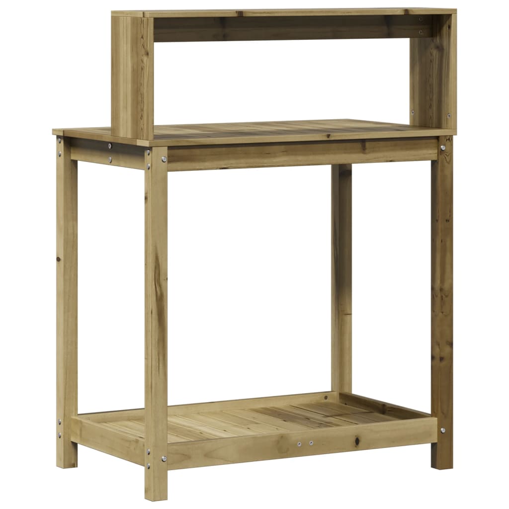 Potting Table with Shelves 82.5x50x109.5 cm Impregnated Wood Pine