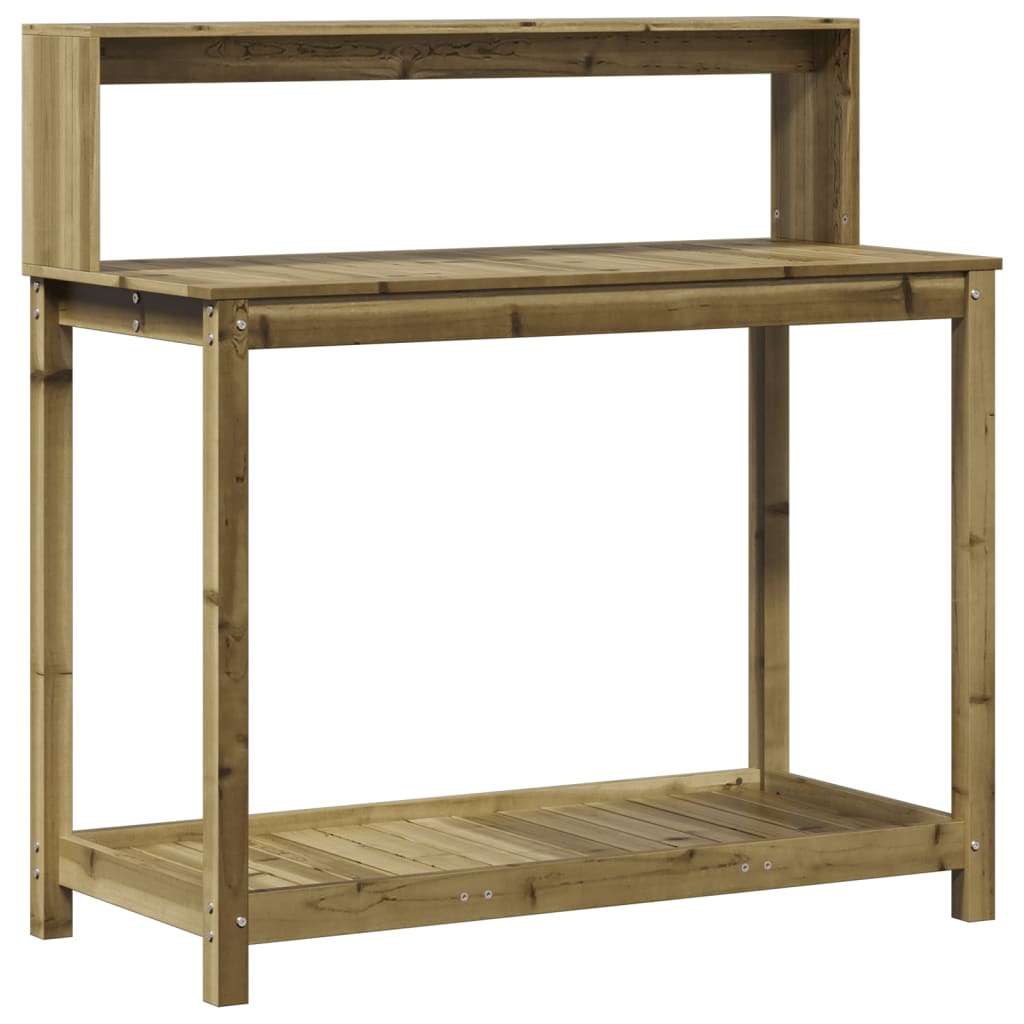 Potting Table with Shelves 108x50x109.5 cm Impregnated Wood Pine