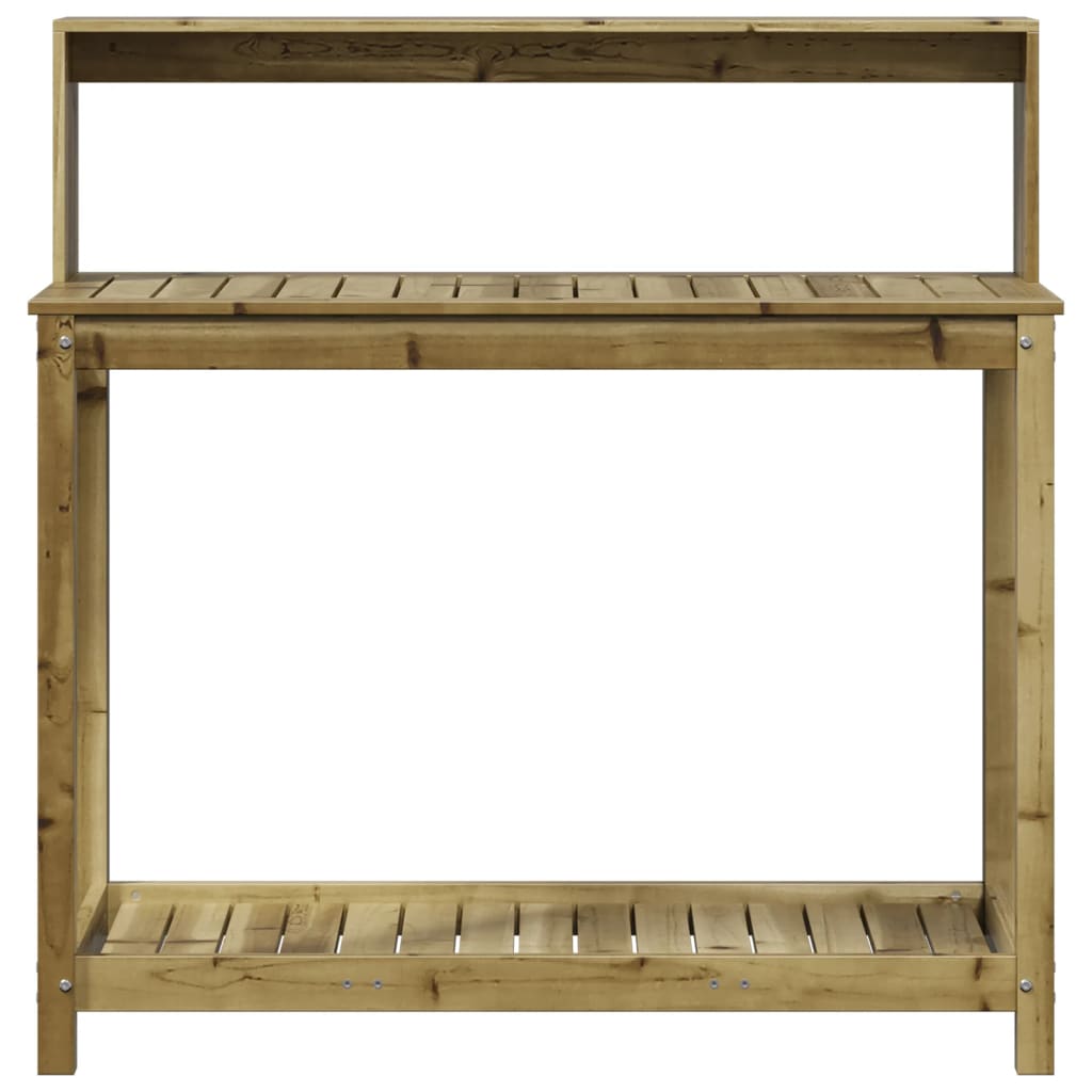 Potting Table with Shelves 108x50x109.5 cm Impregnated Wood Pine