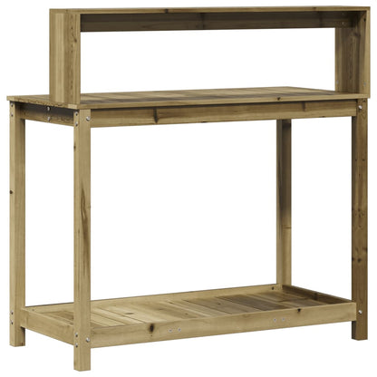 Potting Table with Shelves 108x50x109.5 cm Impregnated Wood Pine