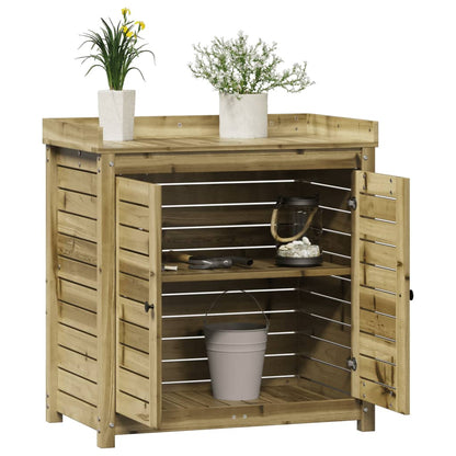 Potting Table with Shelves 82.5x50x86.5 cm Impregnated Wood Pine