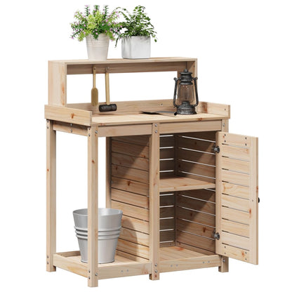 Potting Table with Shelves 82.5x50x109.5 cm Solid Wood Pine