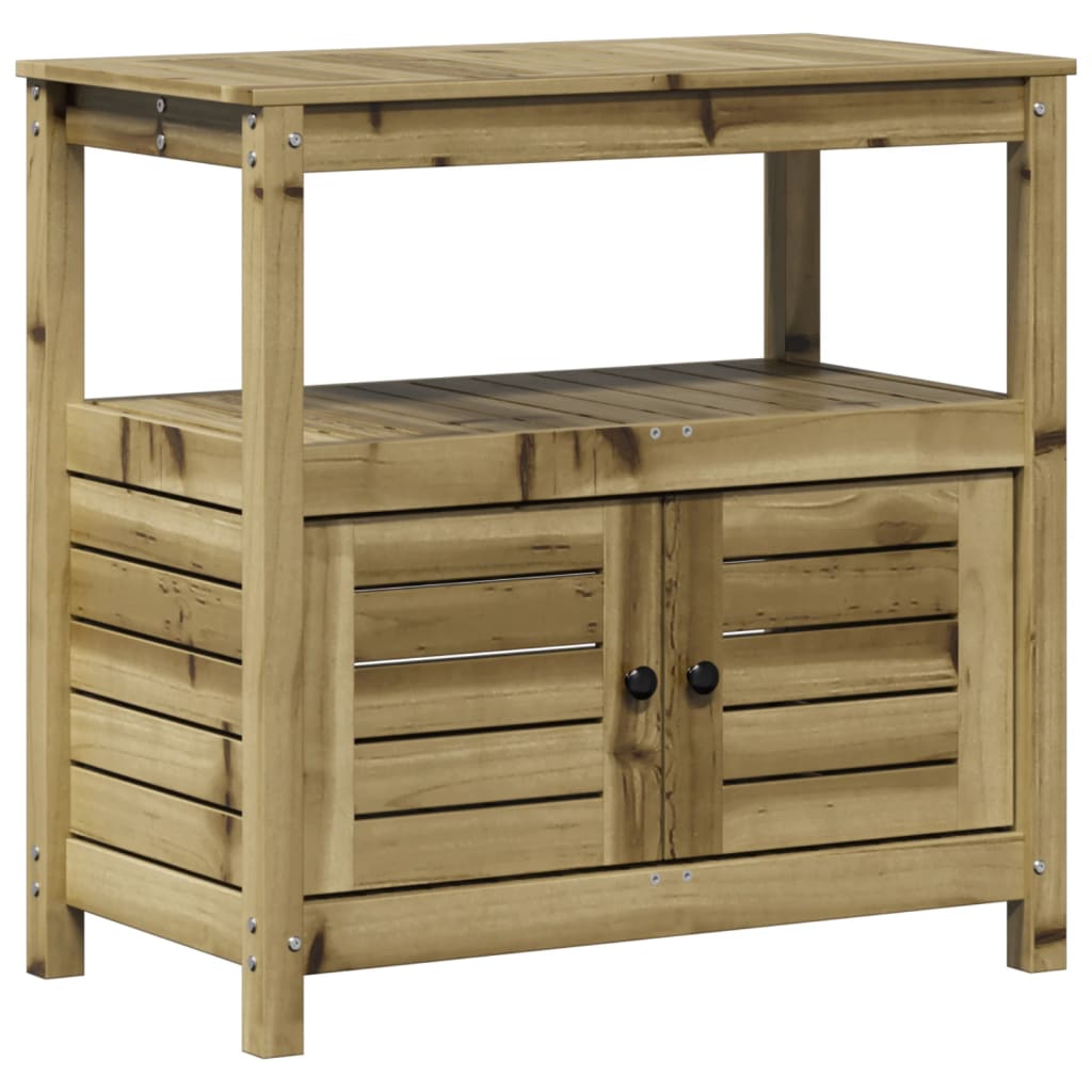 Potting Table with Shelves 82.5x45x81 cm Impregnated Wood Pine