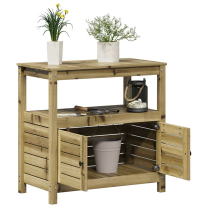 Potting Table with Shelves 82.5x45x81 cm Impregnated Wood Pine