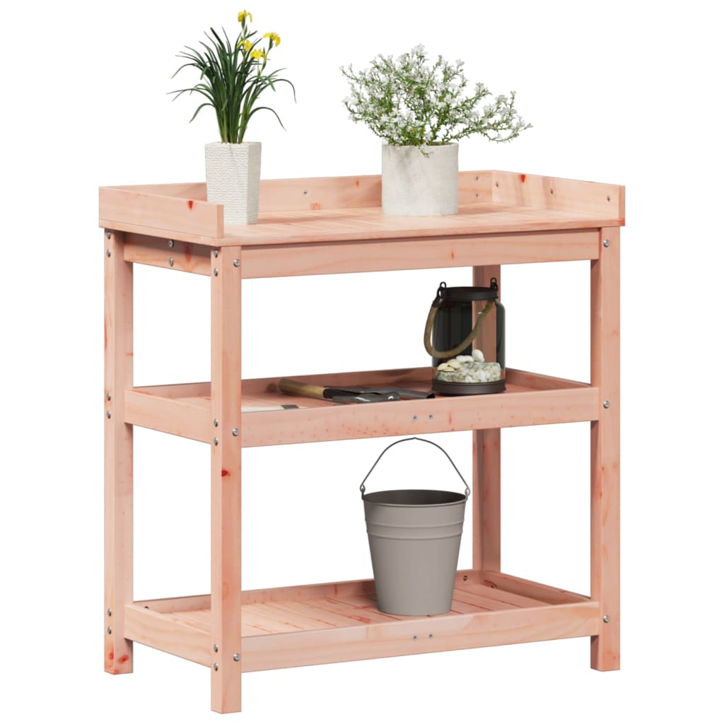 Potting Table with Shelves 82.5x45x86.5 cm Solid Wood Douglas