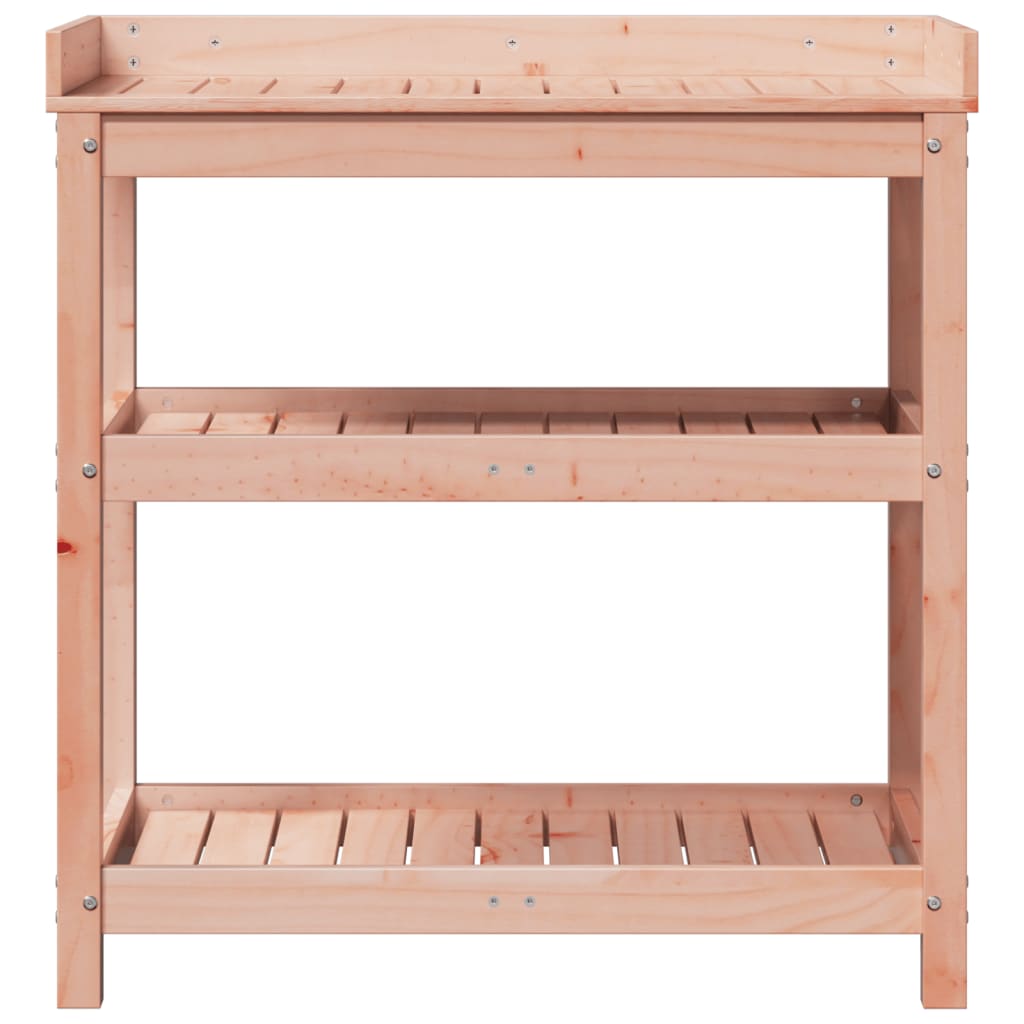 Potting Table with Shelves 82.5x45x86.5 cm Solid Wood Douglas