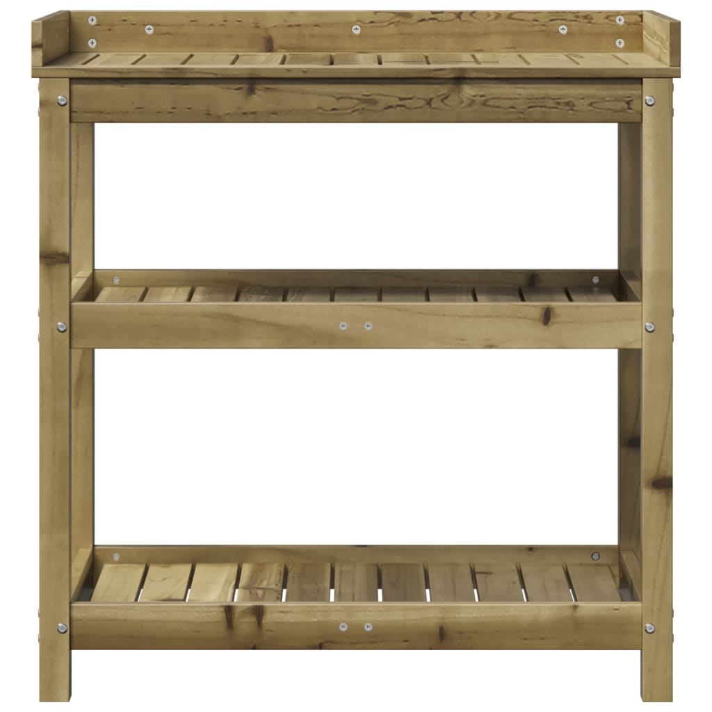 Potting Table with Shelves 82.5x45x86.5 cm Impregnated Wood Pine