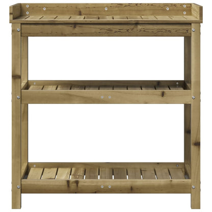 Potting Table with Shelves 82.5x45x86.5 cm Impregnated Wood Pine