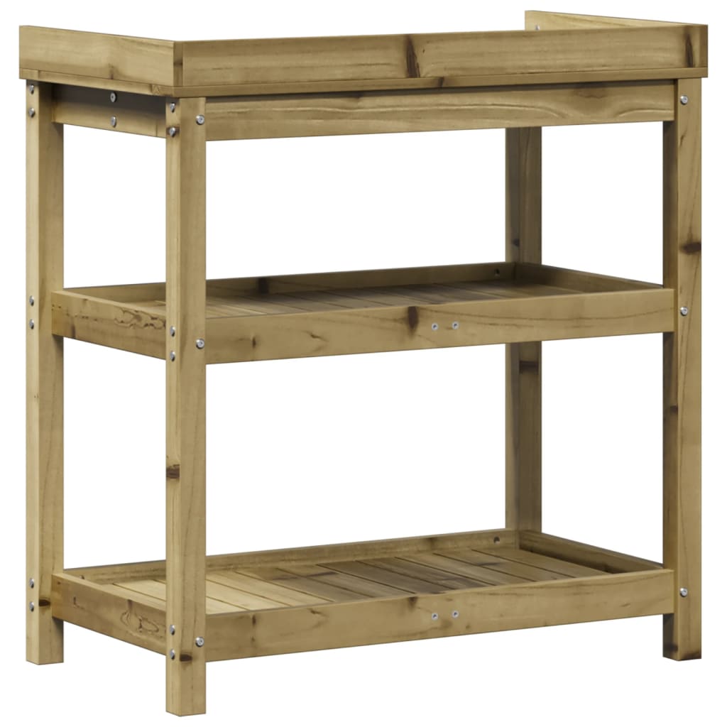 Potting Table with Shelves 82.5x45x86.5 cm Impregnated Wood Pine