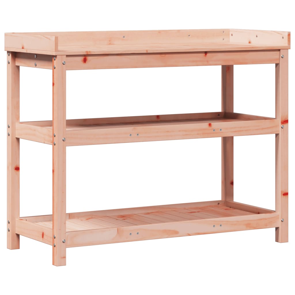 Potting Table with Shelves 108x45x86.5 cm Solid Wood Douglas