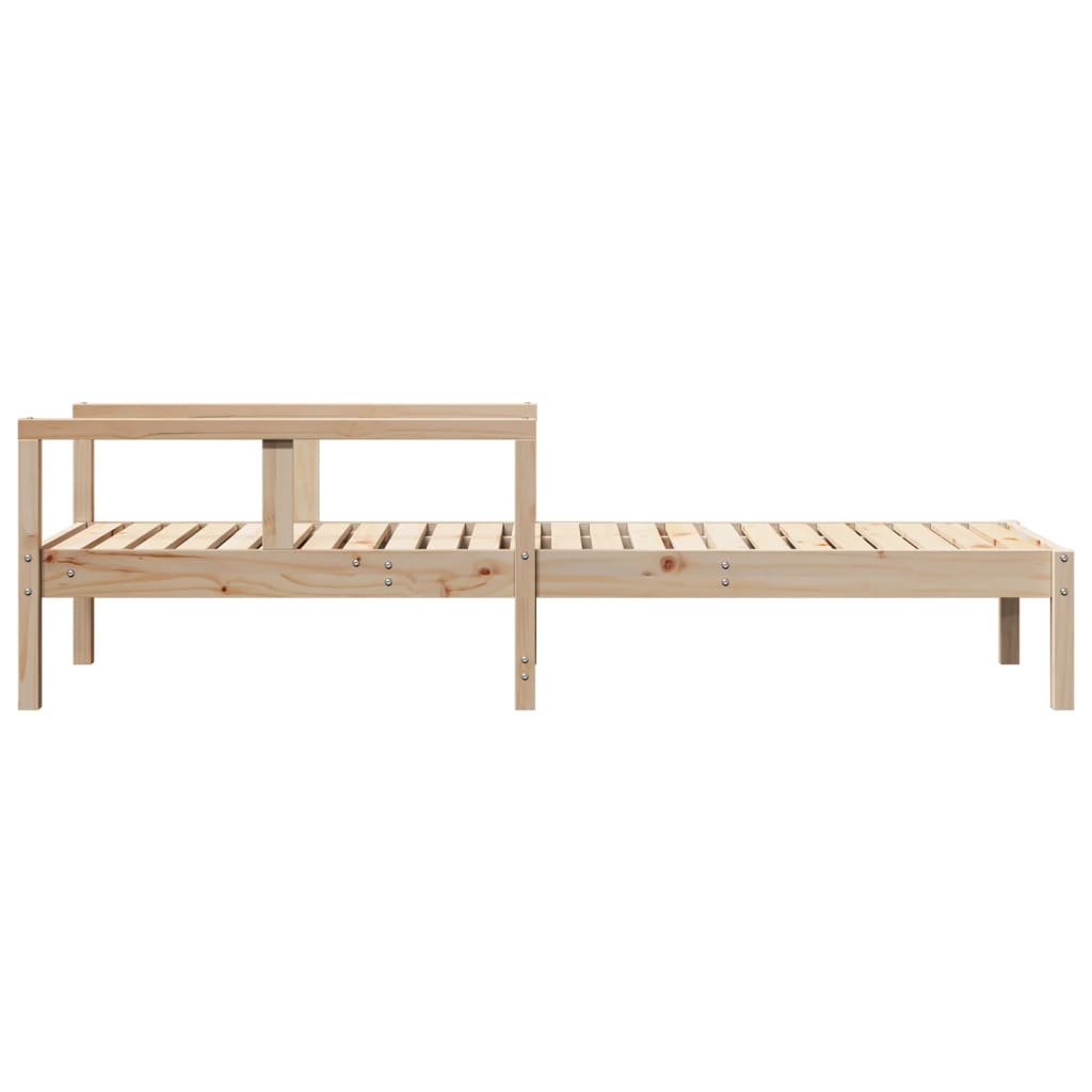 Sun Lounger 199.5x62x55 cm Solid Wood Pine