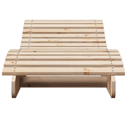 Sun Lounger 205x60x31.5 cm Solid Wood Pine