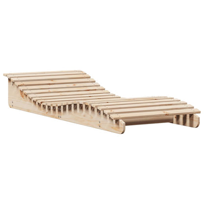 Sun Lounger 205x80x31.5 cm Solid Wood Pine