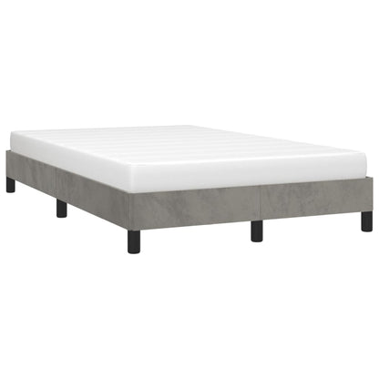 Bed Frame Light Grey 120x190 cm Small Double Velvet