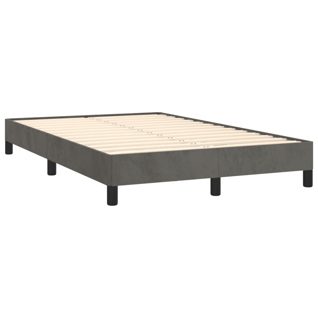 Bed Frame Dark Grey 120x190 cm Small Double Velvet