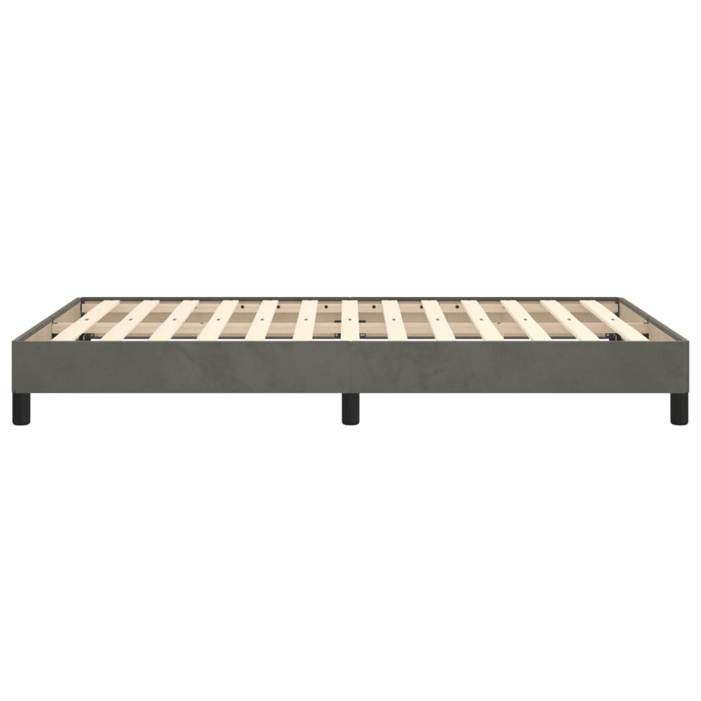 Bed Frame Dark Grey 120x190 cm Small Double Velvet