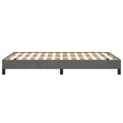 Bed Frame Dark Grey 120x190 cm Small Double Velvet