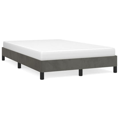 Bed Frame Dark Grey 120x190 cm Small Double Velvet