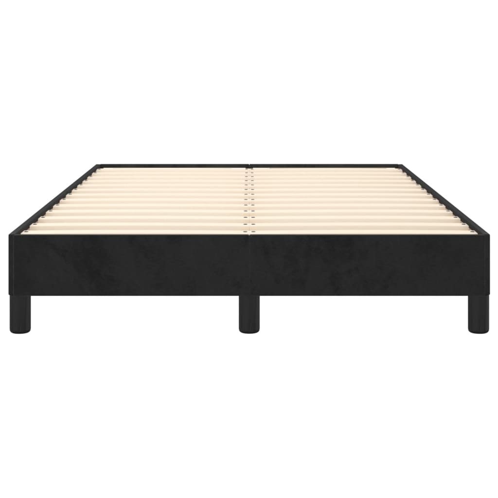 Bed Frame Black 120x190 cm Small Double Velvet