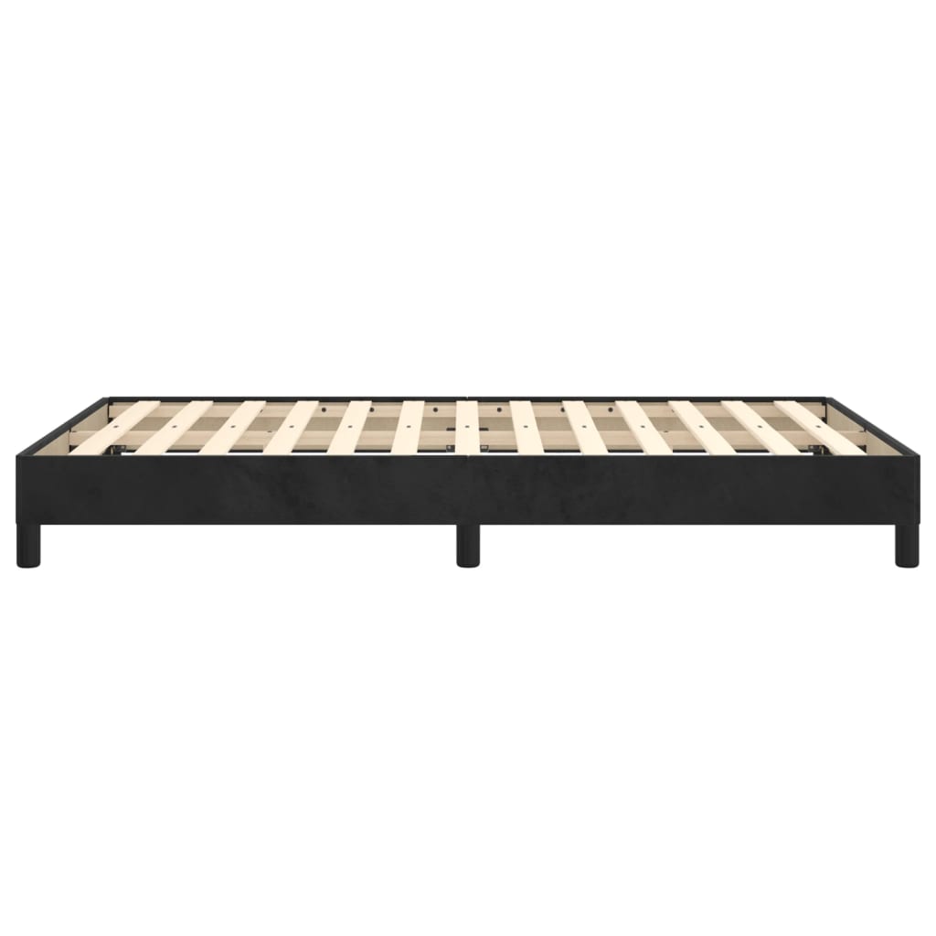 Bed Frame Black 120x190 cm Small Double Velvet