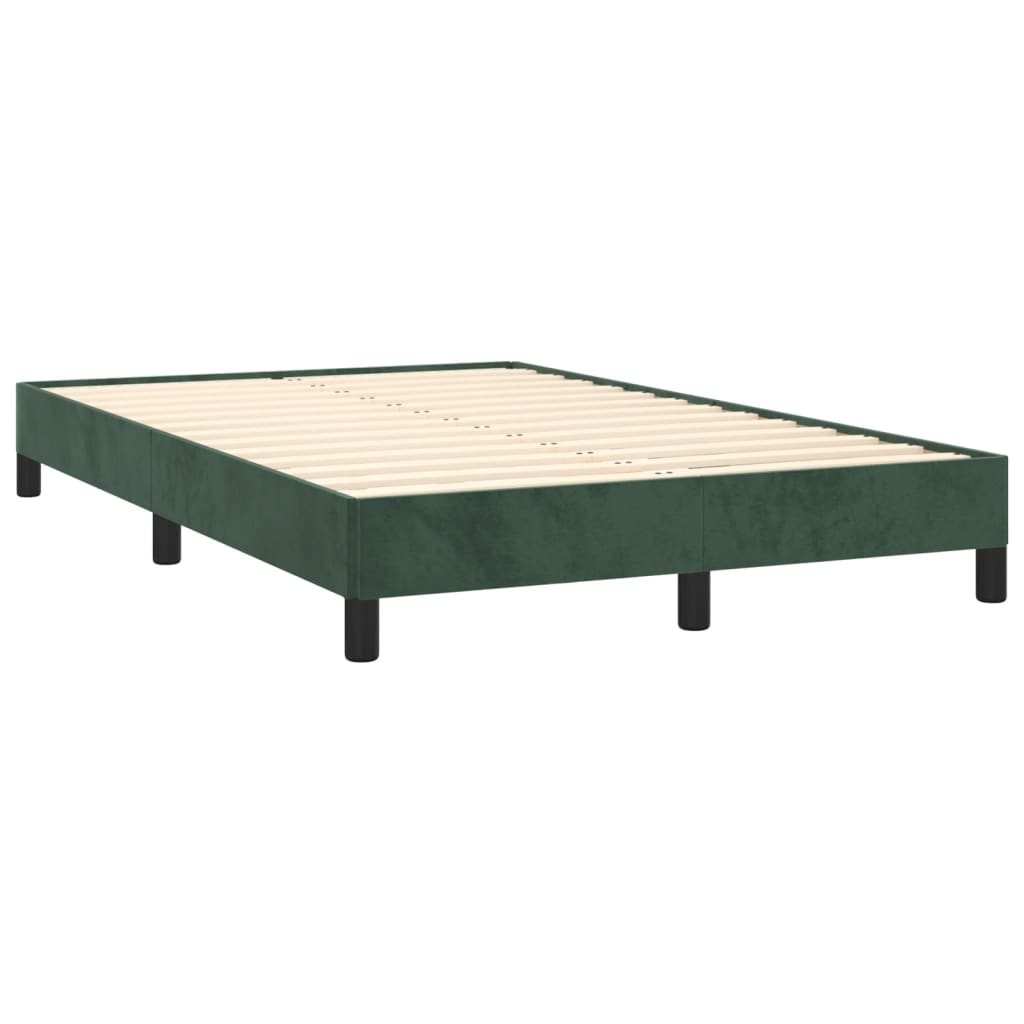 Bed Frame Dark Green 120x190 cm Small Double Velvet