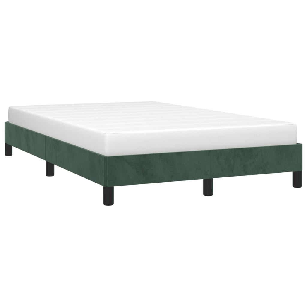 Bed Frame Dark Green 120x190 cm Small Double Velvet