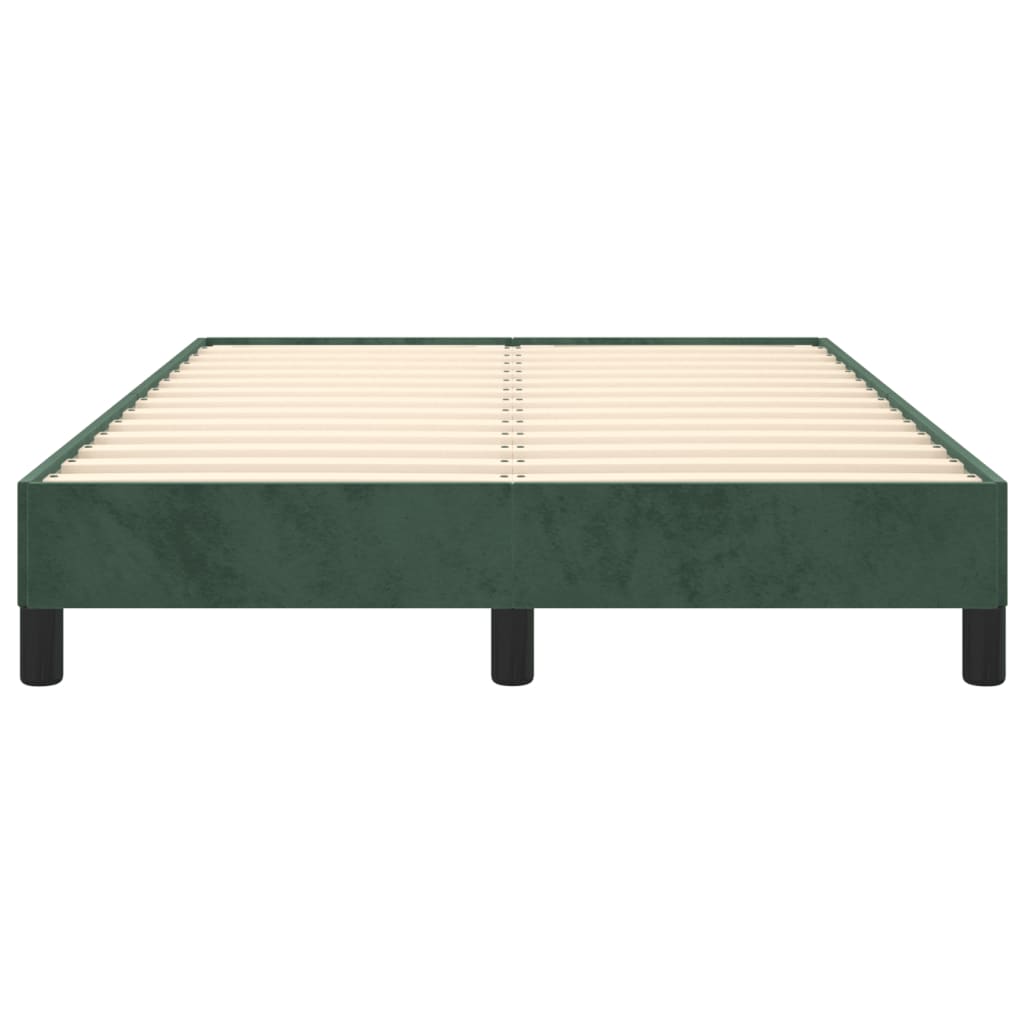 Bed Frame Dark Green 120x190 cm Small Double Velvet