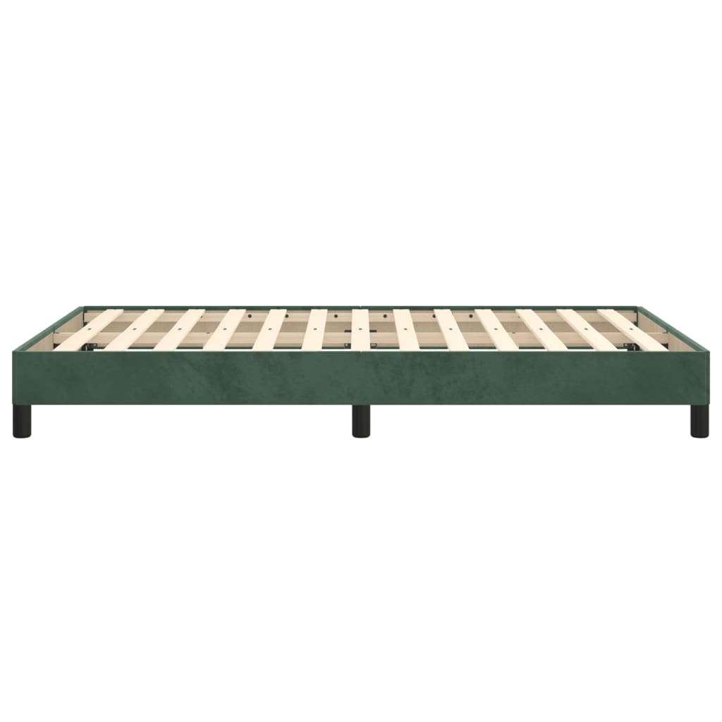 Bed Frame Dark Green 120x190 cm Small Double Velvet