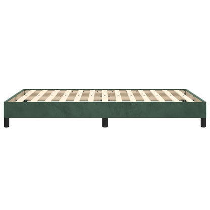 Bed Frame Dark Green 120x190 cm Small Double Velvet