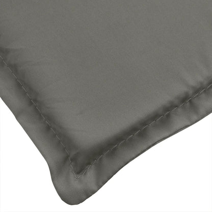 Highback Chair Cushions 4 pcs Melange Dark Grey 120x50x4 cm Fabric