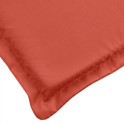 Highback Chair Cushions 6 pcs Melange Red 120x50x4 cm Fabric