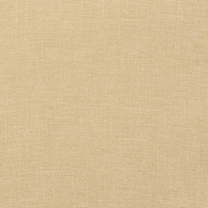 Lowback Chair Cushions 6 pcs Melange Beige 100x50x4 cm Fabric