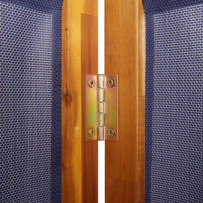 6-Panel Room Divider Dark Blue 420x180 cm