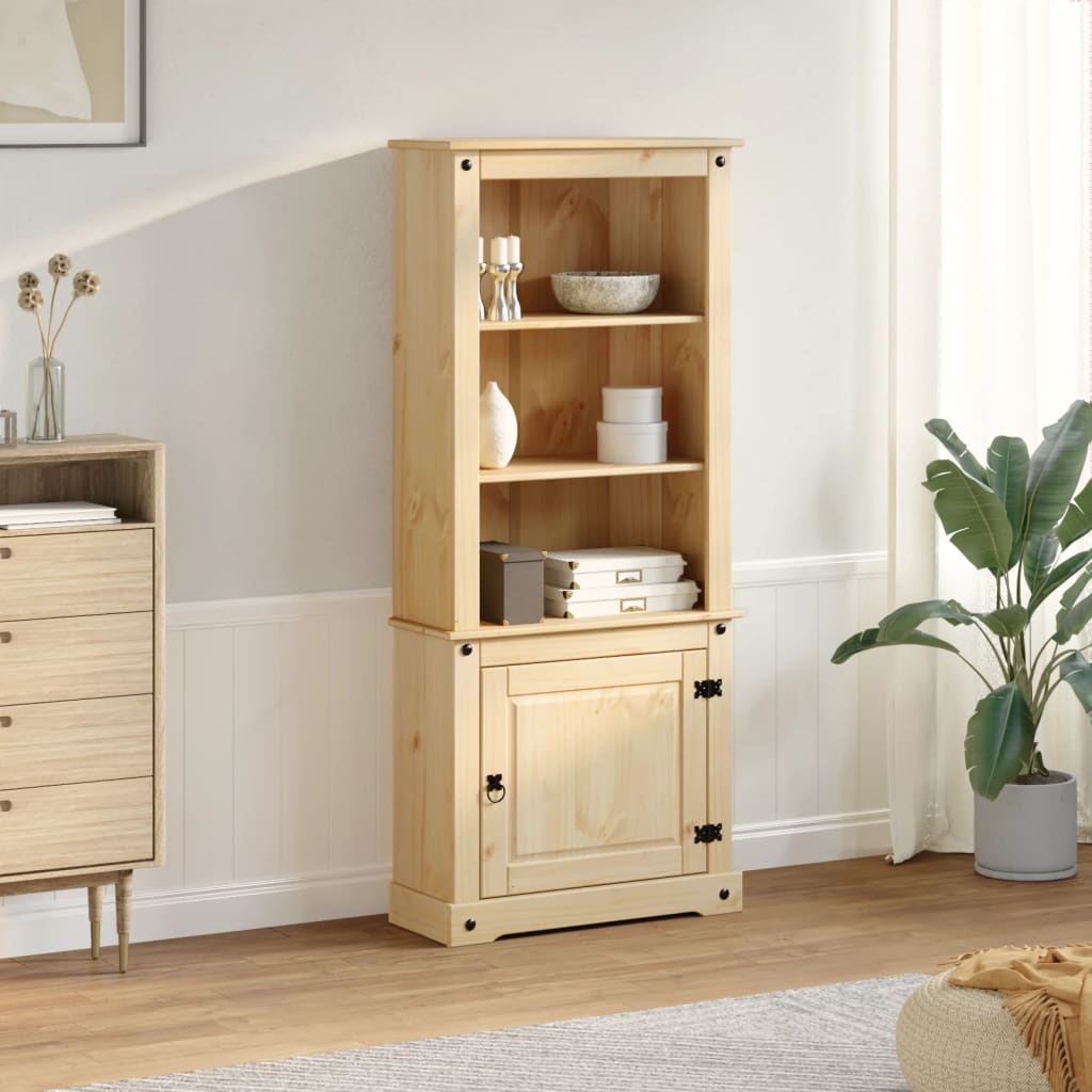 Highboard Corona 74x38x170 cm Solid Wood Pine