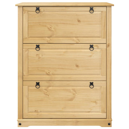 Shoe Cabinet Corona 99x32x124.5 cm Solid Wood Pine