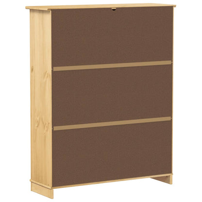 Shoe Cabinet Corona 99x32x124.5 cm Solid Wood Pine