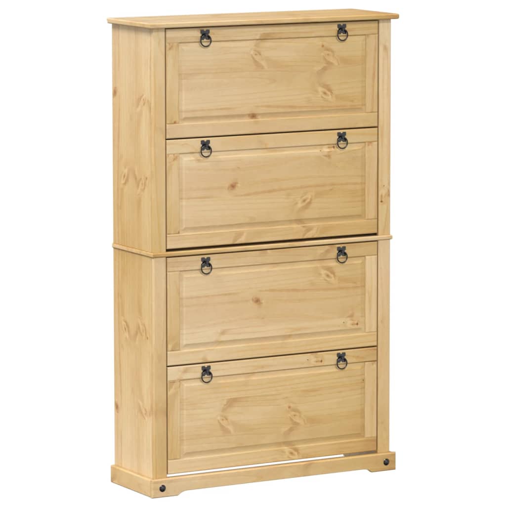 Shoe Cabinet Corona 99x32x163.5 cm Solid Wood Pine