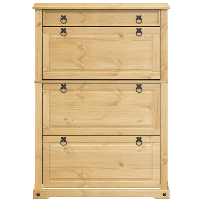 Shoe Cabinet Corona 99x32x138 cm Solid Wood Pine