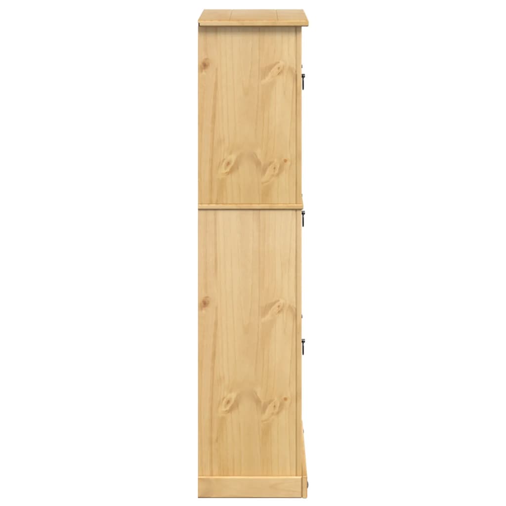 Shoe Cabinet Corona 99x32x138 cm Solid Wood Pine