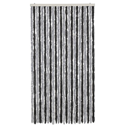 Fly Curtain Grey and Black 100x220 cm Chenille