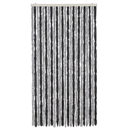 Fly Curtain Grey and Black 100x230 cm Chenille