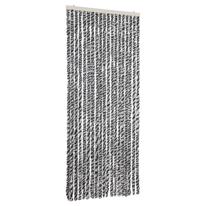 Fly Curtain Grey and Black and White 56x185 cm Chenille