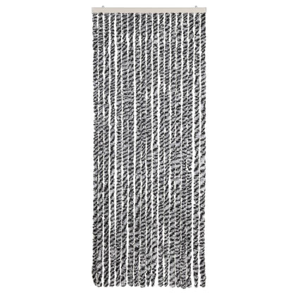 Fly Curtain Grey and Black and White 56x185 cm Chenille